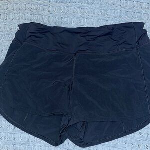Women's Navy Lulu 2.5 inch High Waisted Shorts